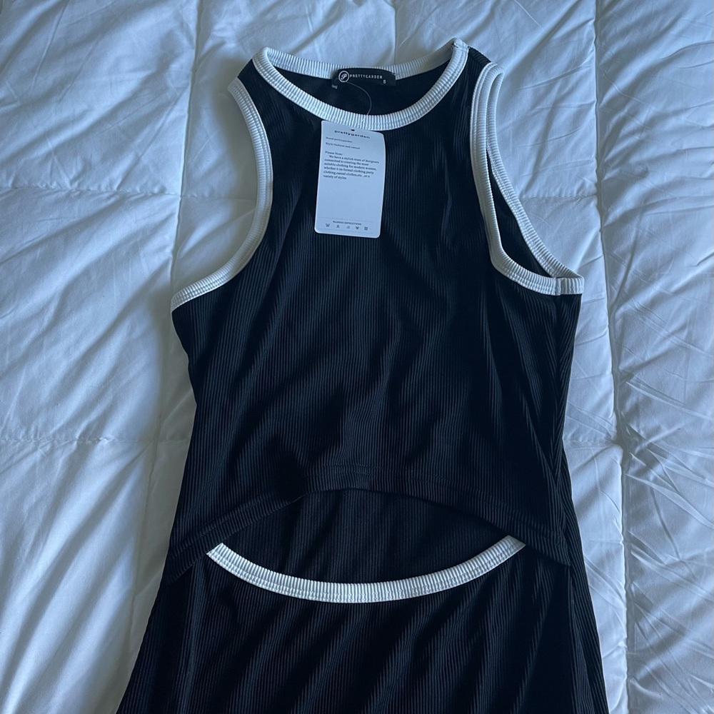 Black cut out midi dress